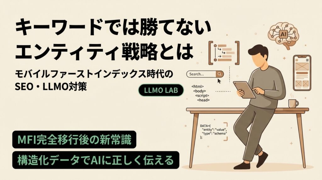 LLMOはキーワードだけでは勝てない？モバイルファーストインデックス時代のエンティティ戦略