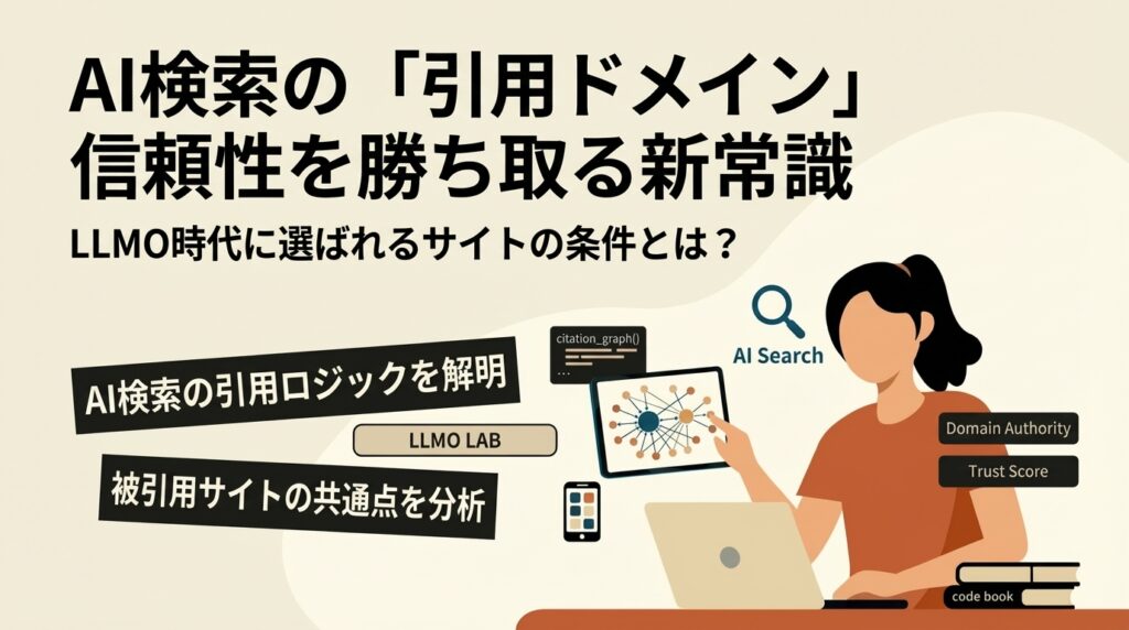 【最新版】日本のAI検索で引用されるドメインの新常識｜LLMO時代の信頼性構築法
