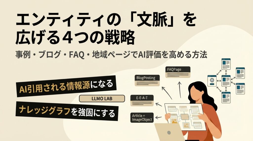 エンティティの文脈を広げるコンテンツ設計方法〜LLMO対策〜
