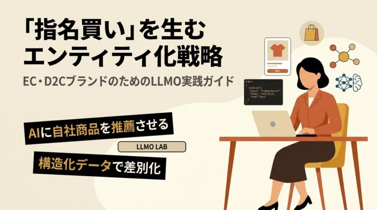 ECサイト・D2CブランドのためのLLMO実践〜「指名買い」を生む商品情報のエンティティ化戦略〜
