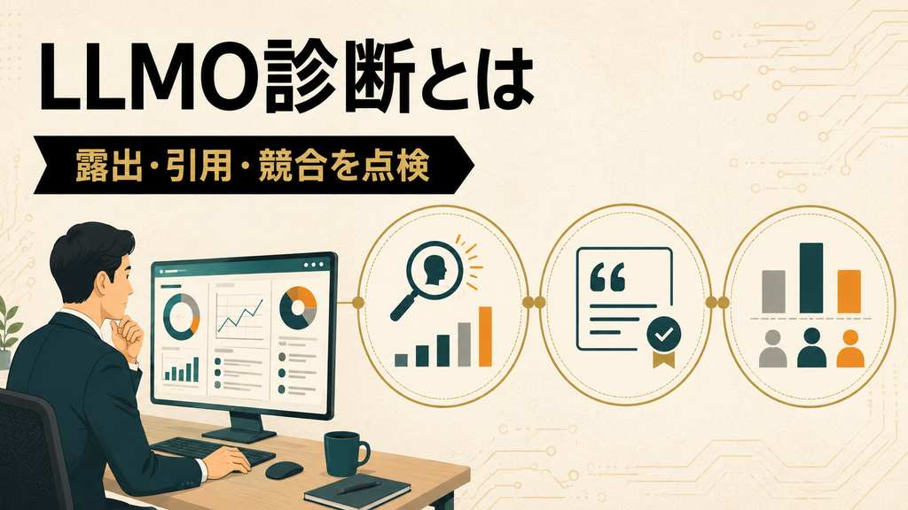 LLMO診断とはなにかを表す画像