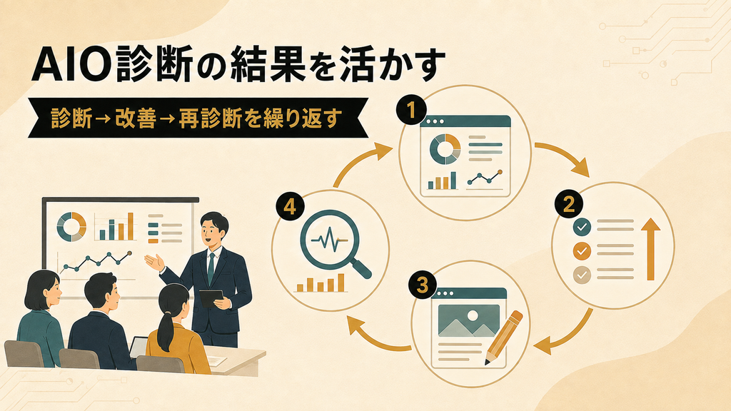 AIO診断の結果を活かす方法のイメージ画像